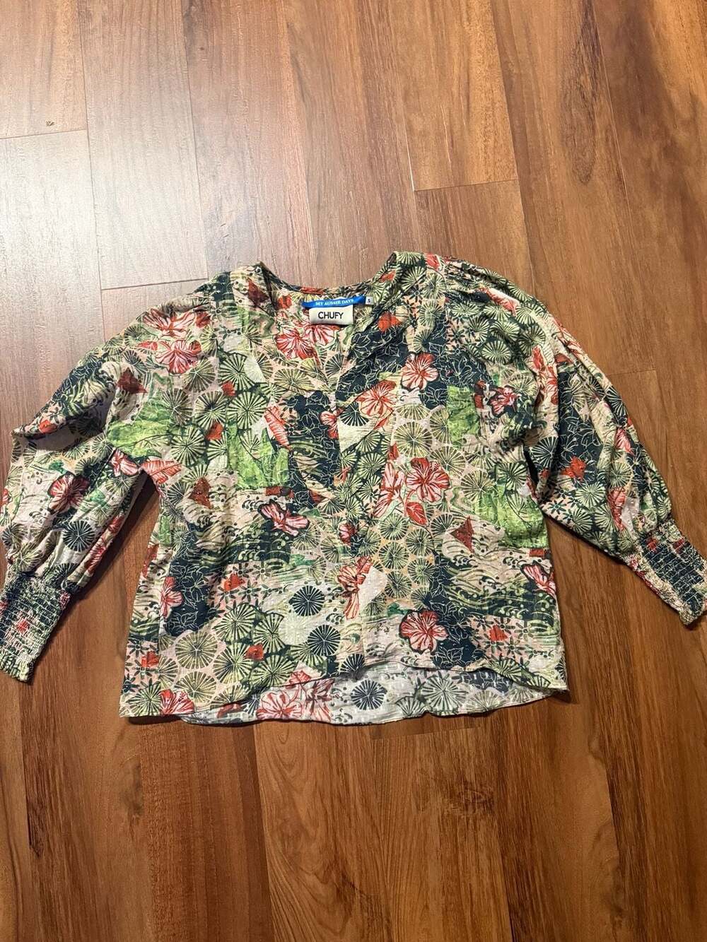 Chufy My Aussie Days Long Sleeve Floral Blouse